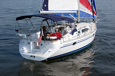 Catalina 355, view transom
