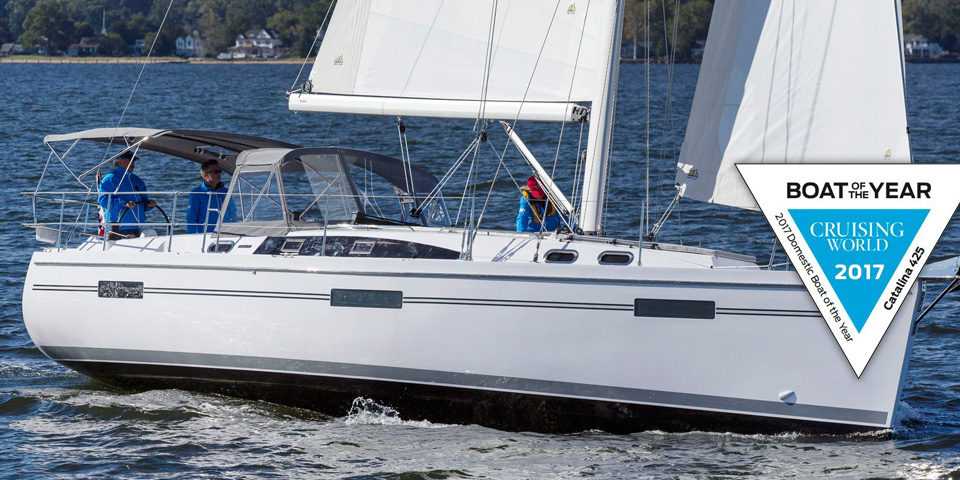 Catalina 425 with Cruising World 2017 Boat of the Year Award